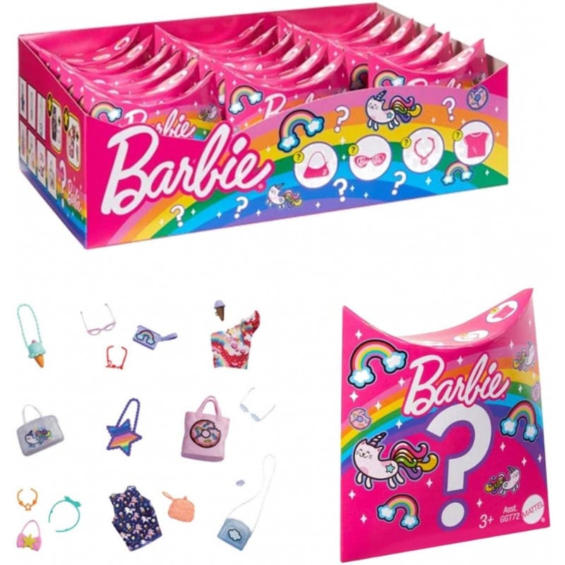 Barbie 4 Facing Fashion Blind Bag, Assortment | Barbie | Toys,Figures