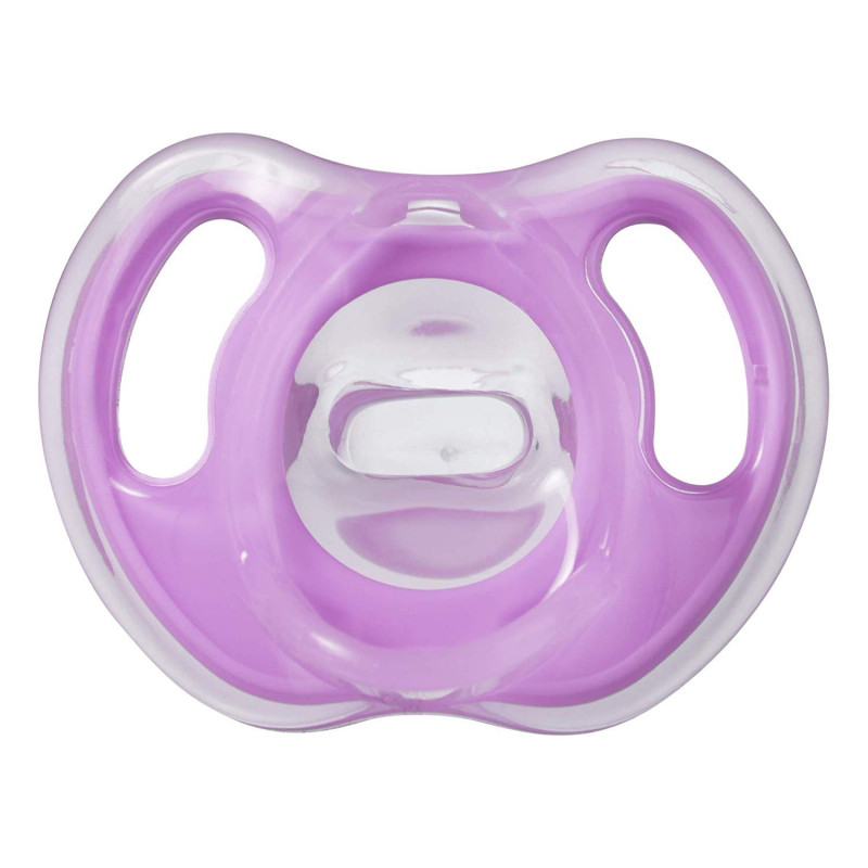Tommee Tippee Baby Girl's Ultralight Silicone Pacifier, for girls 6-18M